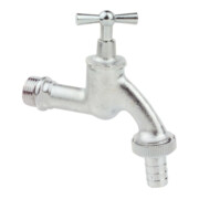 KIRCHHOFF MS Auslaufventil Knebelgriff,Chrom matt, 1/2"AG x 3/4"AG x 1/2"T