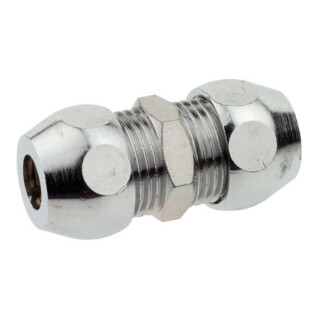 KIRCHHOFF MS Quetschverschraubung -Verbinder, Chrom,3/8" x 10 mmQ