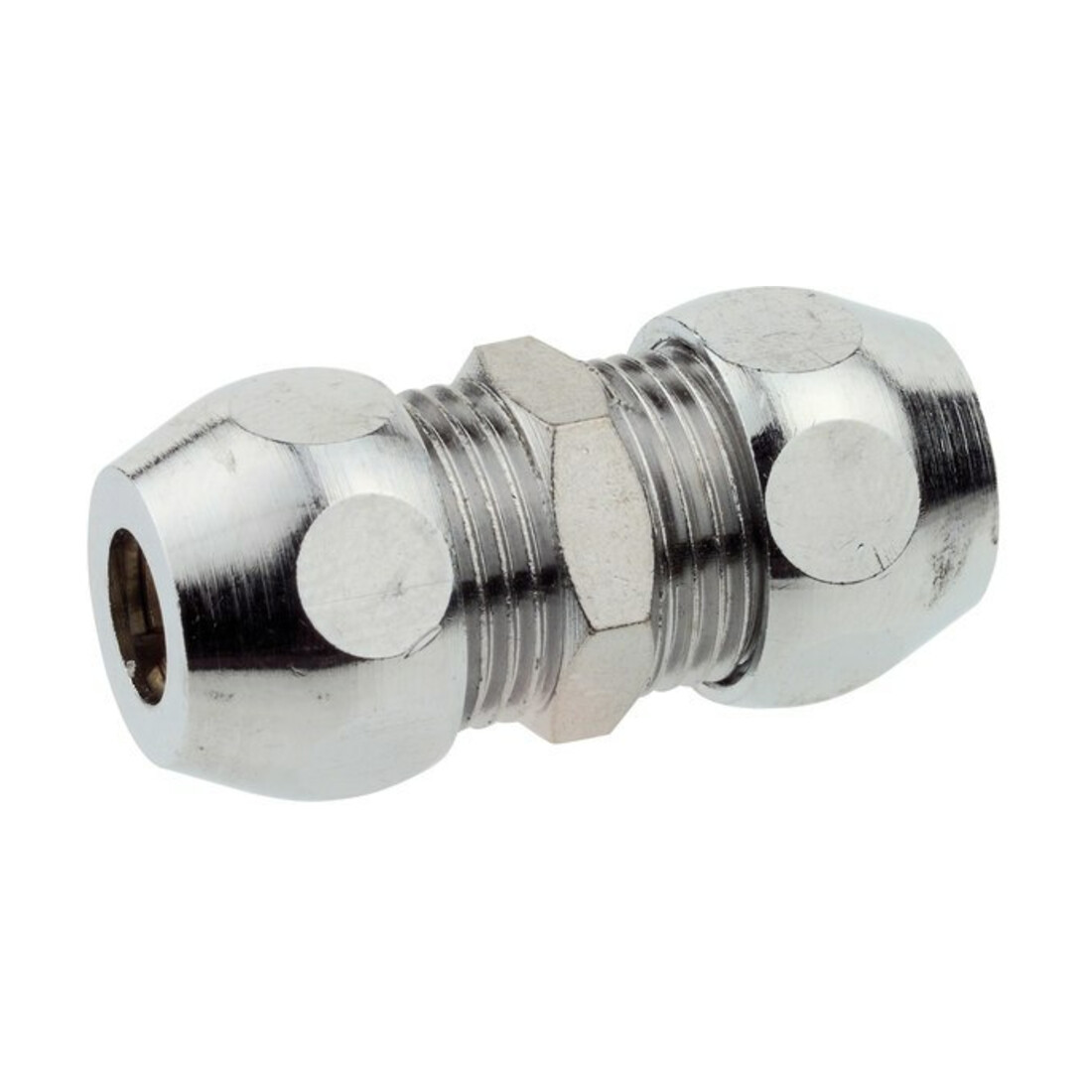 KIRCHHOFF MS Quetschverschraubung -Verbinder, Chrom,3/8" x 10 mmQ