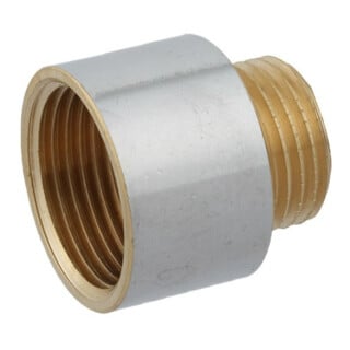 KIRCHHOFF MS Reduzier-Hahnverläng. Chrom, 1/2"IG x 3/8"AG