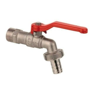 KIRCHHOFF MS Robinet à bille, nickelé, 3/4"AG x 1"AG x 3/4"T