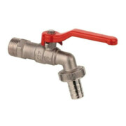 KIRCHHOFF MS Robinet à bille, nickelé, 3/4"AG x 1"AG x 3/4"T