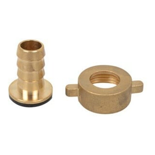 KIRCHHOFF MS Schlauchverschraubung, blank, 3/4"M x 1/2"T