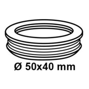 KIRCHHOFF Raccord d'écoulement court, 50 mm x 40 mm, pour sortie siphon-3