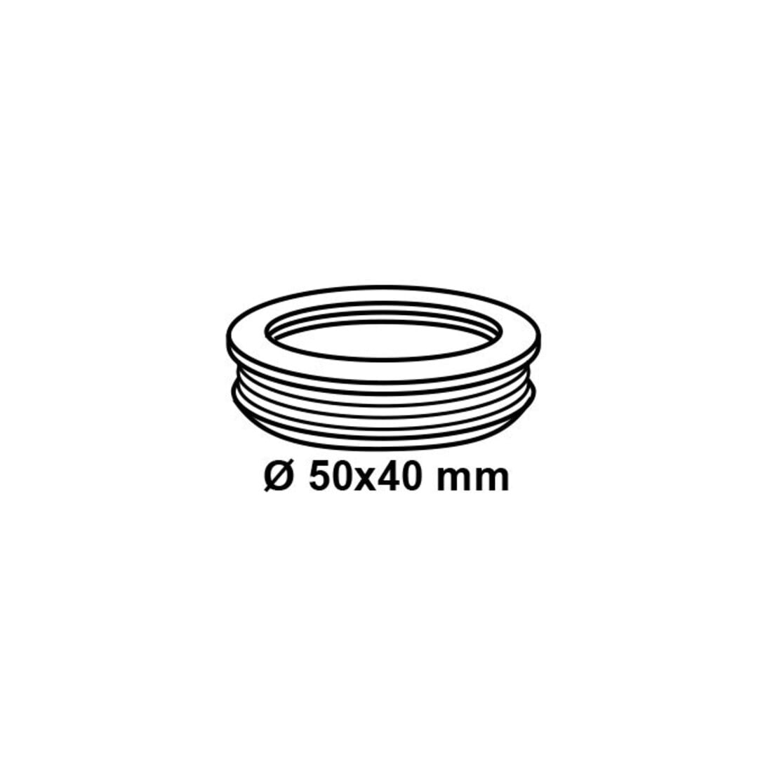 KIRCHHOFF Raccord d'écoulement court, 50 mm x 40 mm, pour sortie siphon