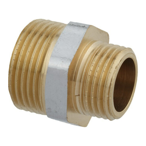 KIRCHHOFF Raccord double réducteur, chrome, 3/4"AG x 1/2"AG