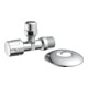 KIRCHHOFF Robinet d'angle, 1/2"AG x 3/8"AG x 10 mmQ, avec rosace à glissière-1