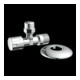 KIRCHHOFF Robinet d'angle, 1/2"AG x 3/8"AG x 10 mmQ, avec rosace à glissière-1
