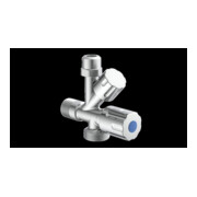 KIRCHHOFF Robinet d'angle appareil, 1/2"AG x 3/4"AG x 3/8"AG x 10 mmQ