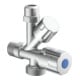 KIRCHHOFF Robinet d'angle appareil, 1/2"AG x 3/4"AG x 3/8"AG x 10 mmQ-1