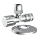 KIRCHHOFF Robinet d'arrêt d'angle, 1/2"AG x 3/8"AG x 10 mmQ, avec rosace auto-étanche-1