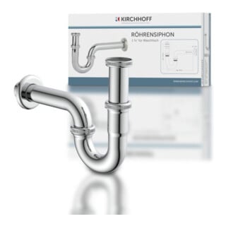 KIRCHHOFF Röhrensiphon, 1 1/4" x 32 mm
