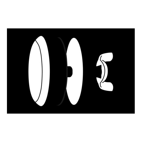 KIRCHHOFF Rosace de plancher, chrome, 40 mm