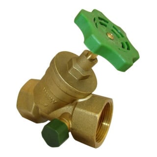 KIRCHHOFF Schrägsitzventil, 1/2", mit Entleerung