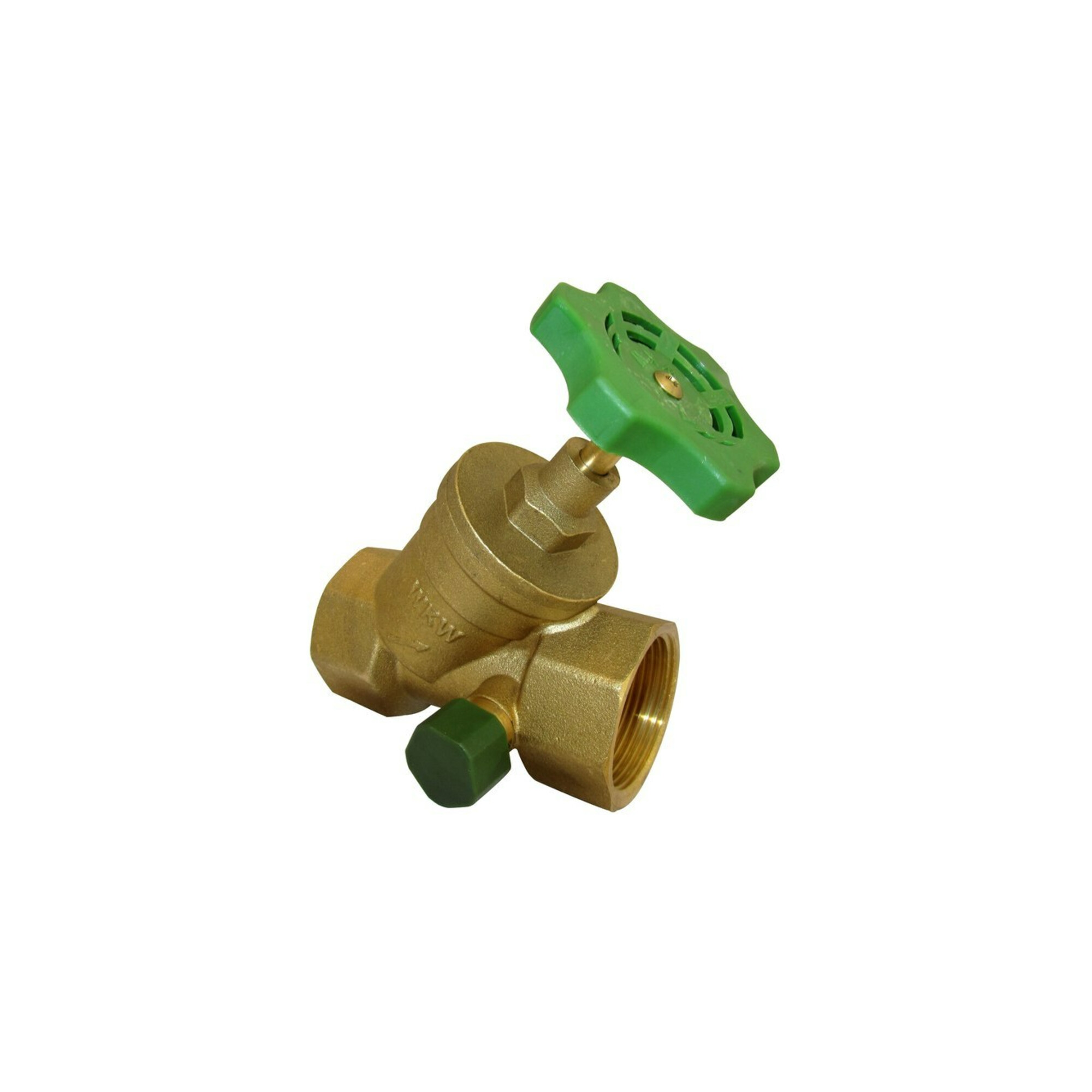 KIRCHHOFF Schrägsitzventil, 1/2", mit Entleerung