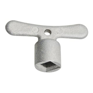 KIRCHHOFF Steckschlüssel Vierkant, Chrom, 6 mm, für Steckschlüssel -Oberteil