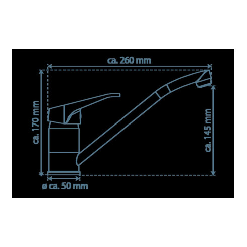 KIRCHHOFF TASSONI Mitigeur évier basse pression, chrome