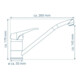 KIRCHHOFF TASSONI Mitigeur évier basse pression, chrome-3
