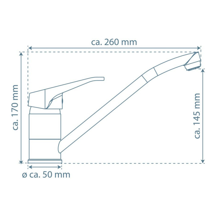 KIRCHHOFF TASSONI Mitigeur évier basse pression, chrome