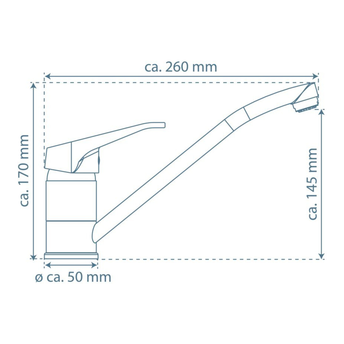 KIRCHHOFF TASSONI Mitigeur évier basse pression, chrome