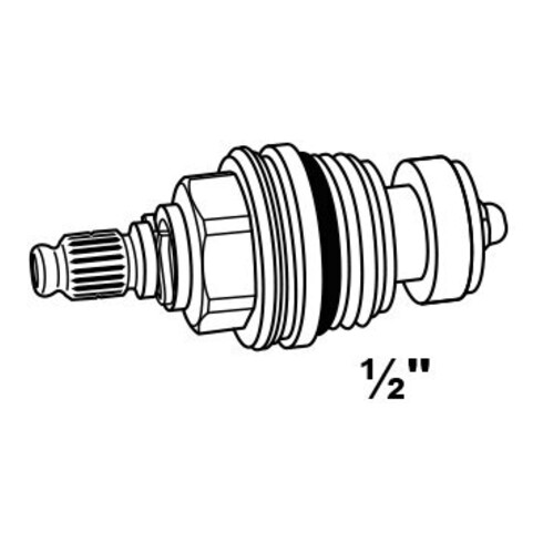 KIRCHHOFF Tête de valve, 1/2", sans poignée