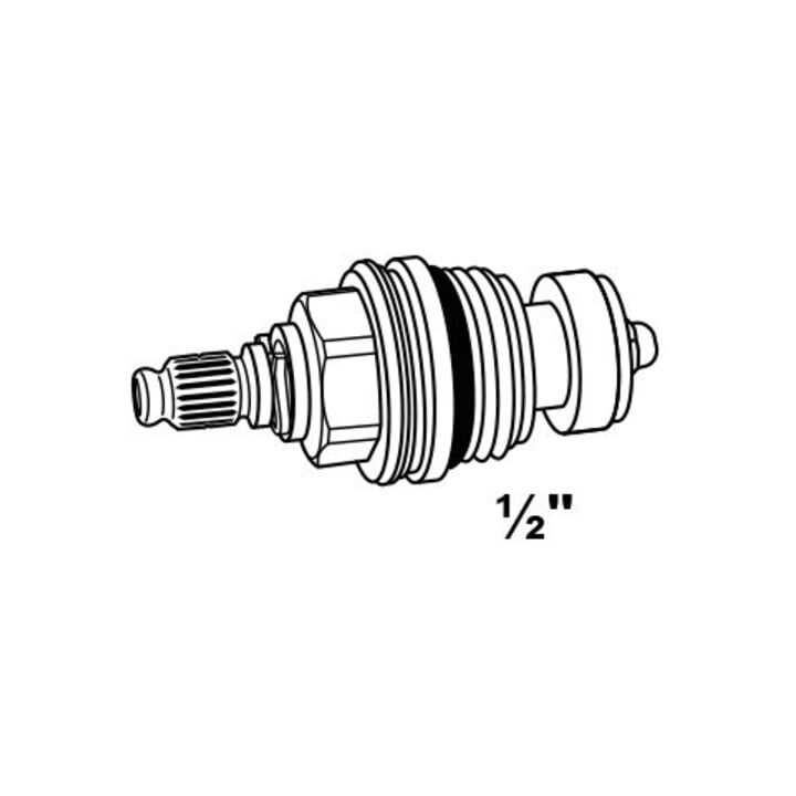KIRCHHOFF Tête de valve, 1/2", sans poignée