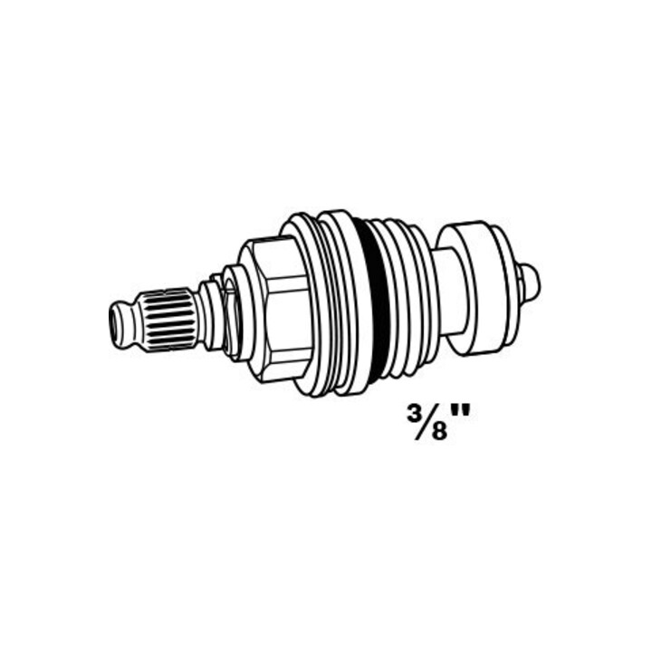KIRCHHOFF Tête de valve 3/8" sans poignée