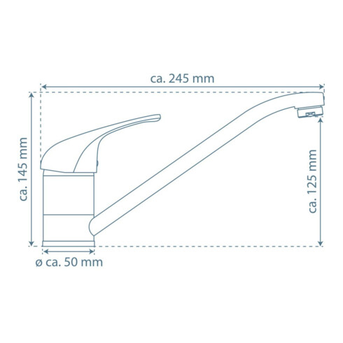 KIRCHHOFF ULTRA Mitigeur d'évier, chrome basse pression
