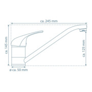 KIRCHHOFF ULTRA Spültischarmatur, Chrom Niederdruck-3