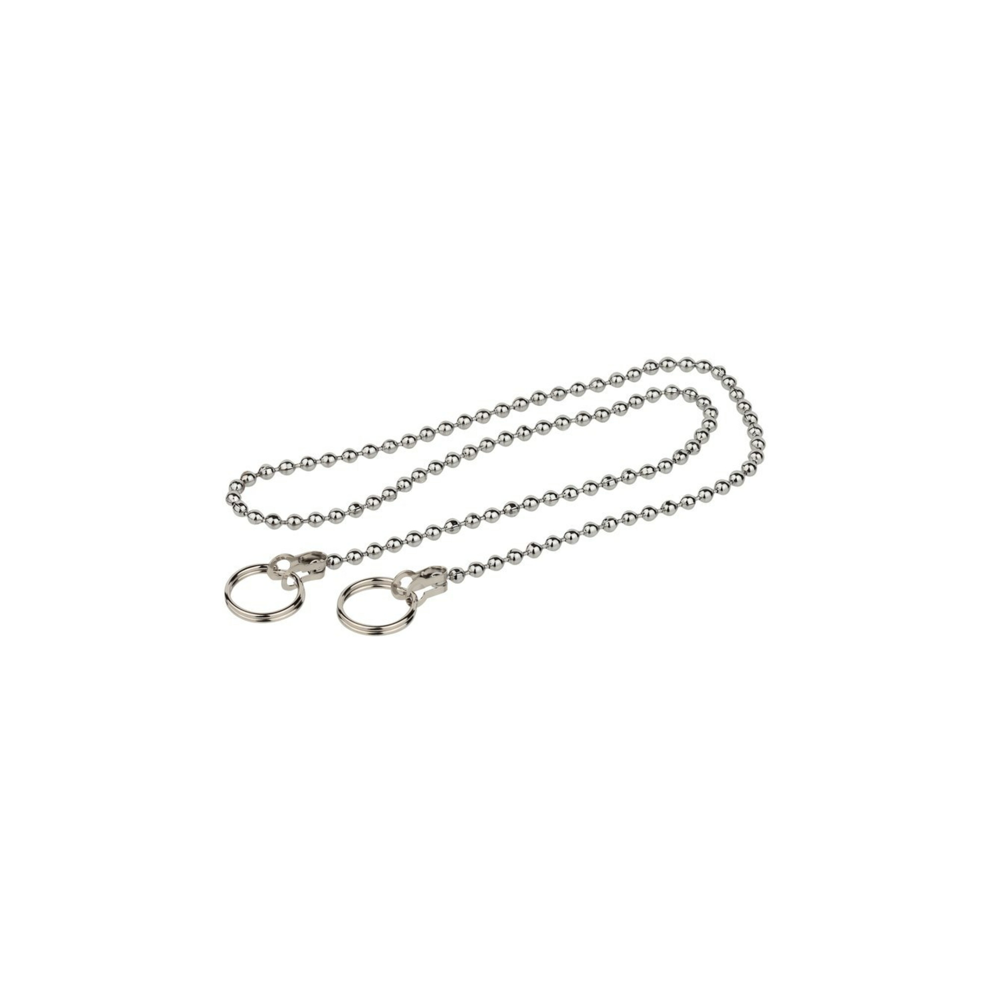 KIRCHHOFF Ventilkette, Chrom, 500 mm, mit 2 Ringen