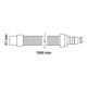 KIRCHHOFF WAS Rallonge de tuyau d'évacuation 1,5 m, 21 mm x 3/4" T-3
