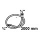 KIRCHHOFF WAS Tuyau d'alimentation, 3/4"F x 3 m x 3/4"F 10bar/25°C-3