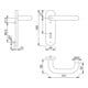 Kit béquille Hoppe Paris E138/353KH VA F69 VA F69 Kit béquille OB-3