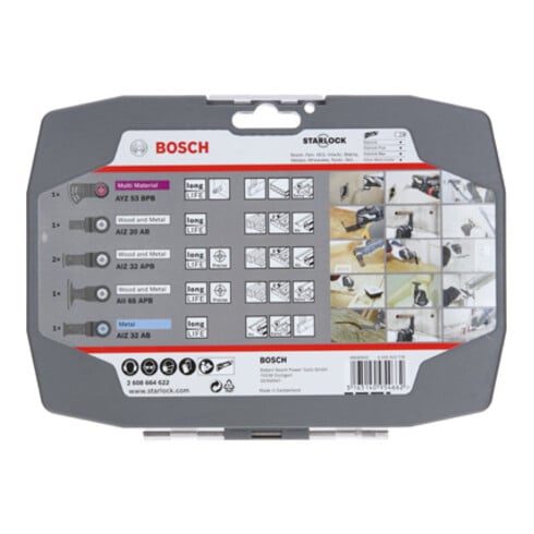 Kit Bosch Starlock pour électriciens et poseurs de cloisons sèches, 5+1 pièces