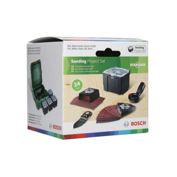 Kit Bosch Starlock pour travaux de meulage, 24 pièces