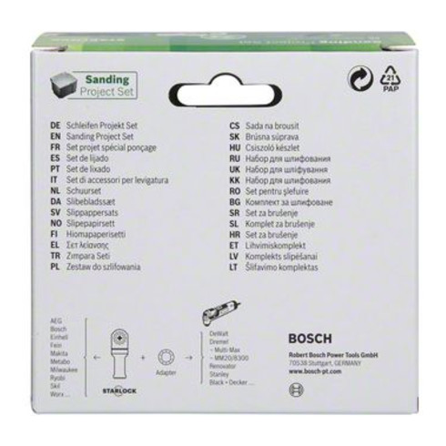 Kit Bosch Starlock pour travaux de meulage, 24 pièces