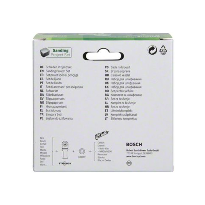 Kit Bosch Starlock pour travaux de meulage, 24 pièces