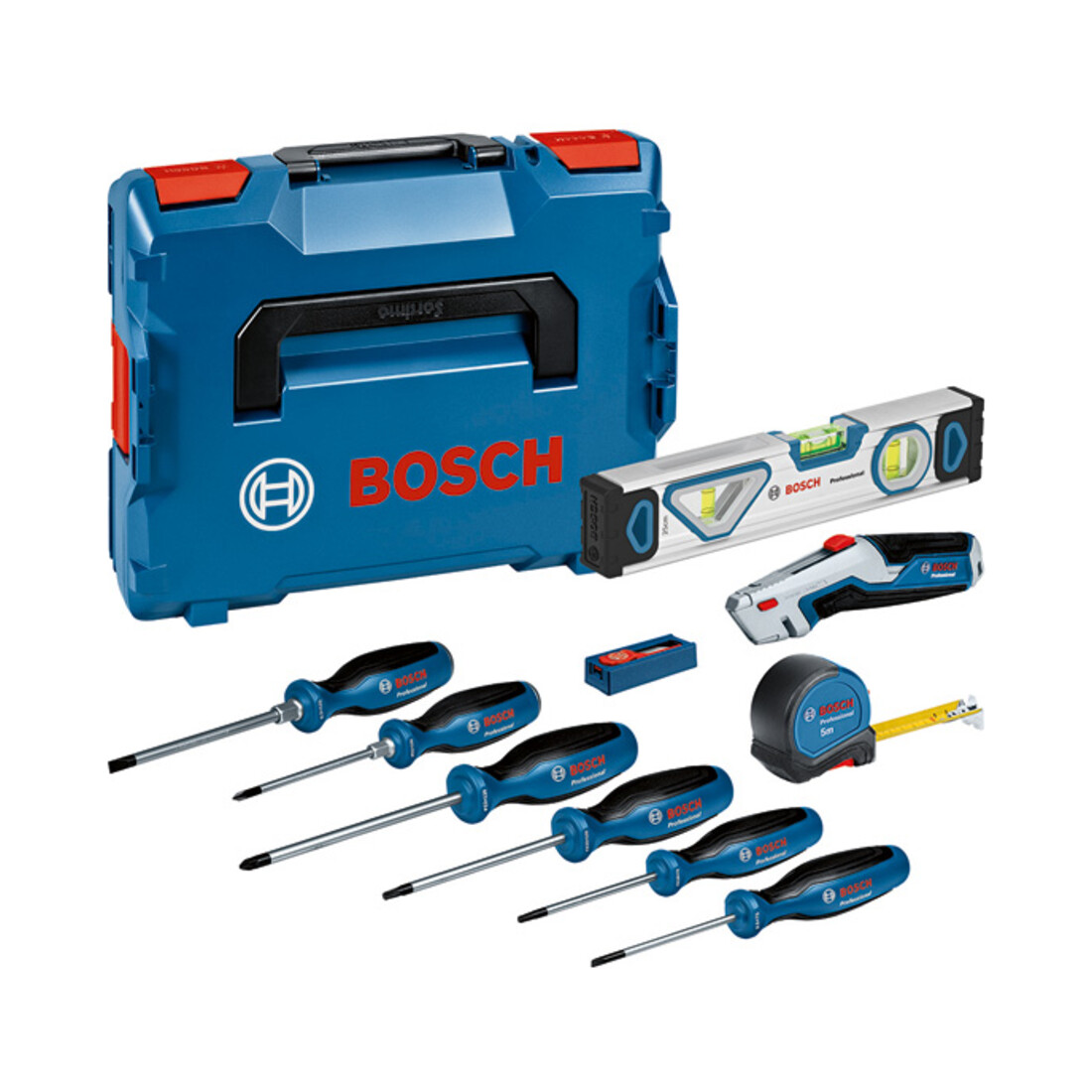 Kit combiné Bosch avec tournevis et divers outils à main, 19 pièces