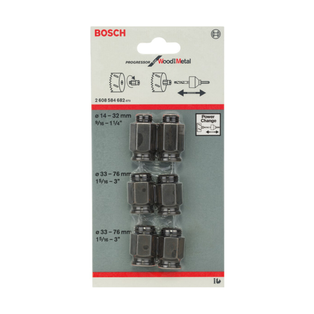 Kit d'adaptateurs de transition Bosch 6 pièces