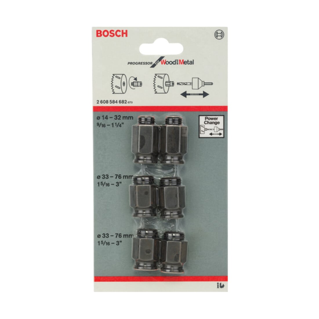 Kit d'adaptateurs de transition Bosch 6 pièces