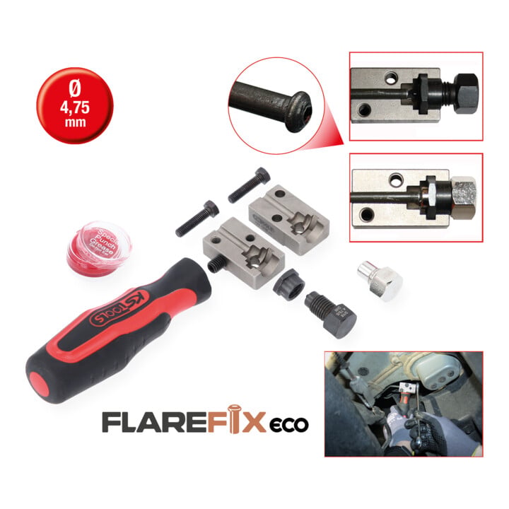 kit d'appareils à collets pour circuit de frein universel KS Tools FLAREFIXeco