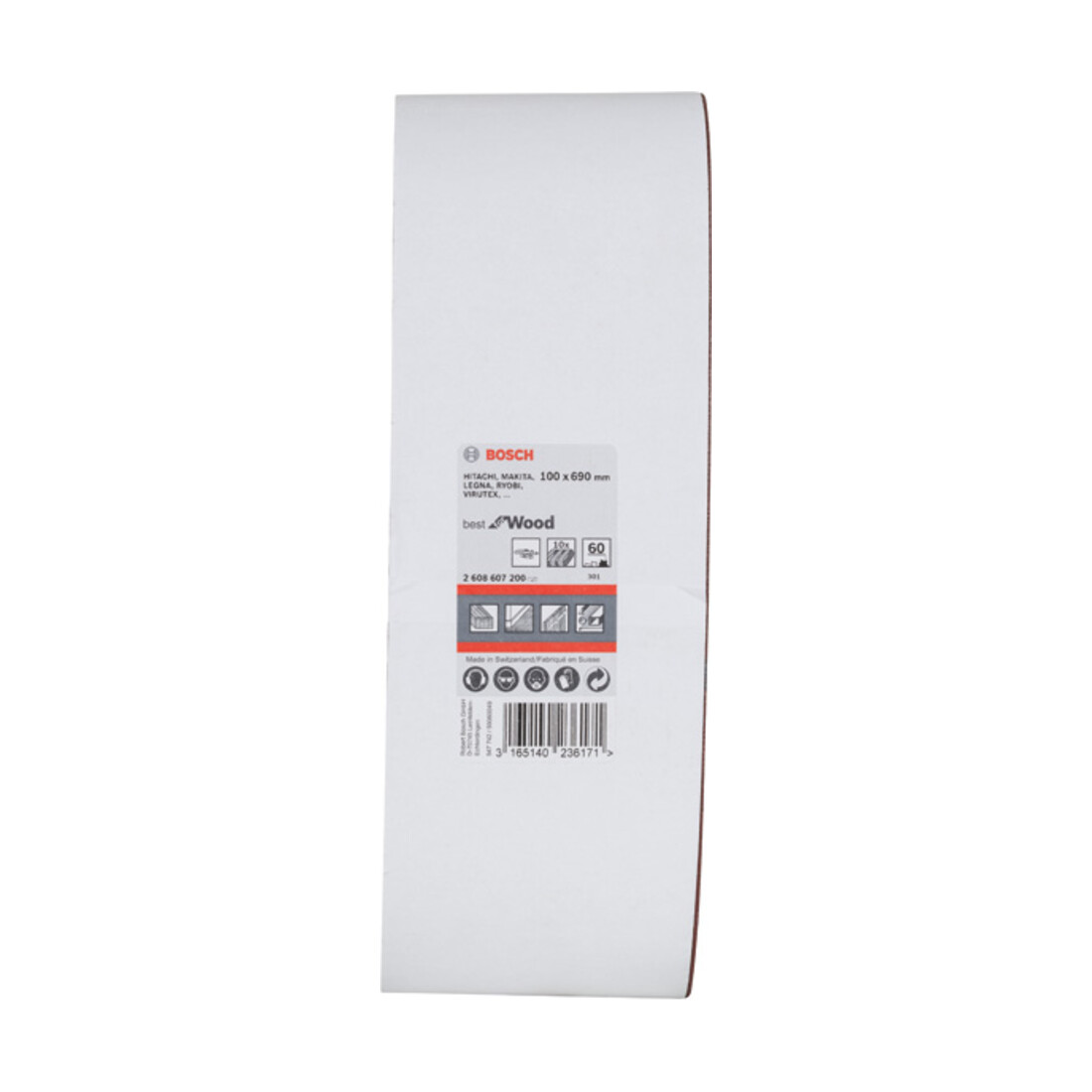 Kit de bandes abrasives Bosch, K : 60