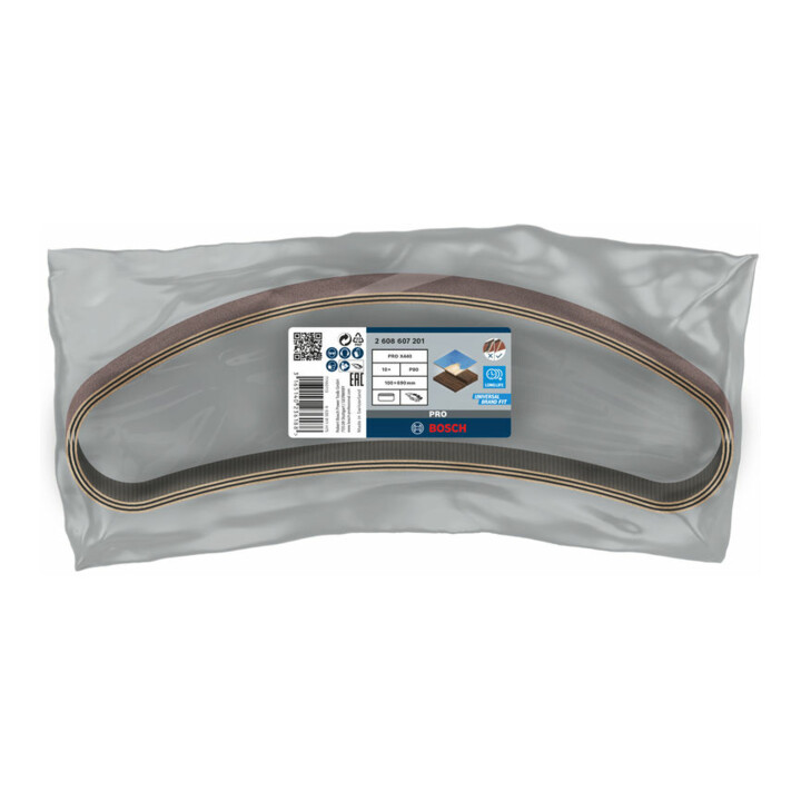 Kit de bandes abrasives Bosch, K : 80
