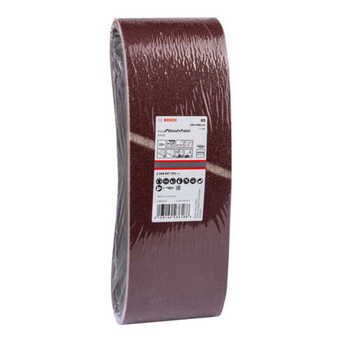 Kit de bandes abrasives Bosch, K : 80
