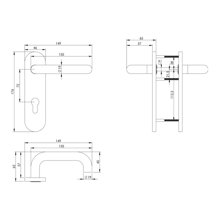 Kit de blindage court 0035.077599A VA 304 PZ Wechselgrt.