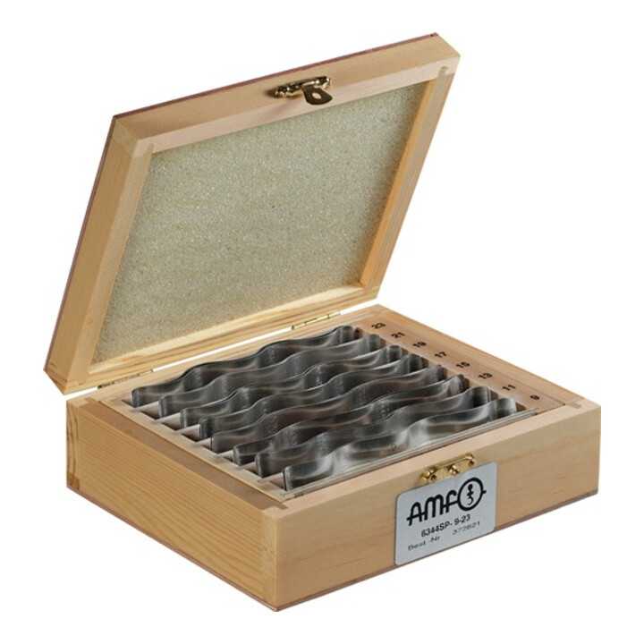 Kit de cales parallèles no.6344SP 8 paires de 9-23 mm ondulées AMF