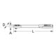 Kit de cliquets réversibles télescopiques 1/4" + 1/2" KS Tools 2 pcs