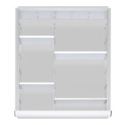 Kit de compartimentage STIER pour tiroirs avec hauteur de façade de 120-150mm, 1x4 parois de séparation