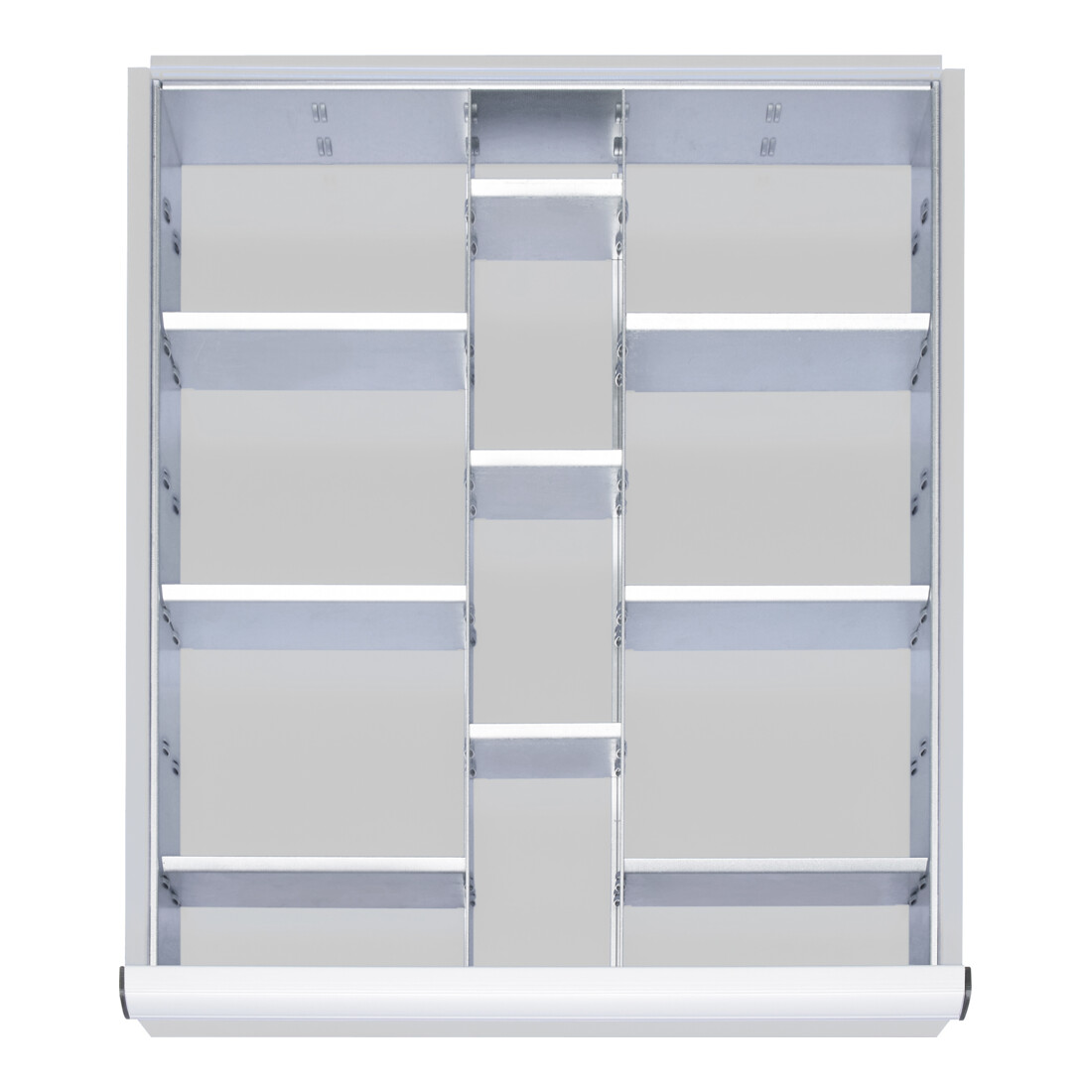 Kit de compartimentage STIER pour tiroirs avec hauteur de façade de 180-360 mm, 2x9 parois de séparation