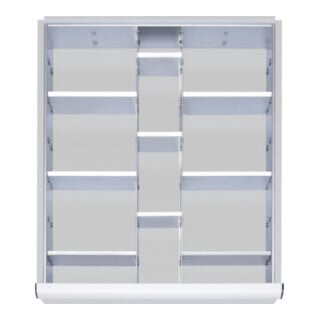 Kit de compartimentage STIER pour tiroirs avec hauteur de façade de 60-90 mm, 2x9 parois de séparation